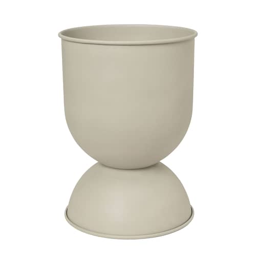 Pot de fleurs Hourglass Large / Ø 50 x H 73 cm - Ferm Living - Beige Cachemire - Fer