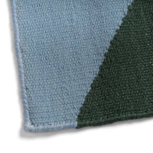 Tapis de couloir Takt vert / 70 x 180 cm - & klevering - Taky / Vert - Laine de Nouvelle-Zélande