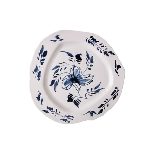Assiette Classics on Acid - English Delft céramique bleu blanc / Ø 28 cm - Seletti - English Delft - Porcelaine fine