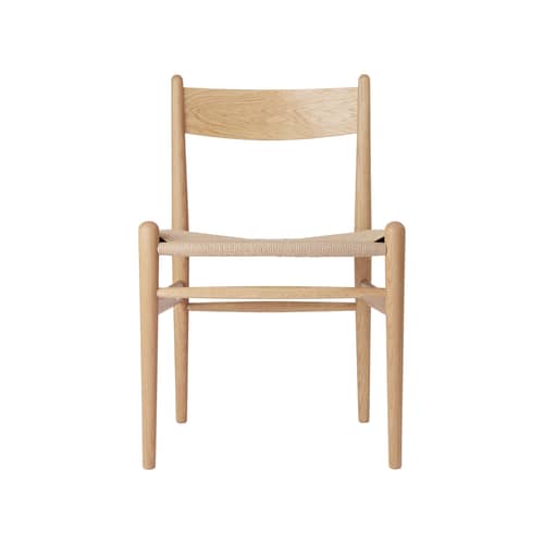 Chaise CH36 / Hans J. Wegner, 1962 - Corde de papier - CARL HANSEN & SON - Chêne huilé FSC / Corde naturelle - Chêne massif huilé, Contreplaqué de chêne huilé, Corde en papier
