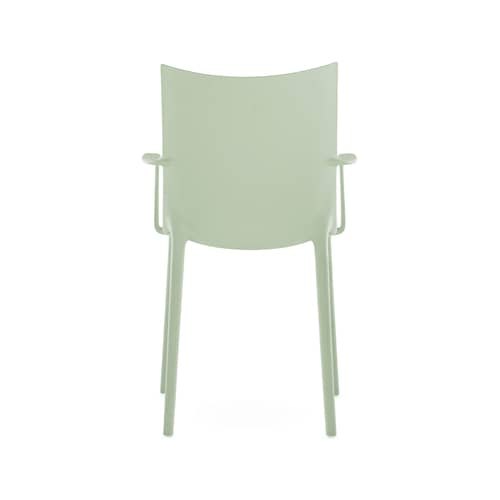 Chaise H.H.H plastique vert / Soft touch - Recyclé - Kartell - Vert mat (soft touch) - Technopolymère thermoplastique recyclé