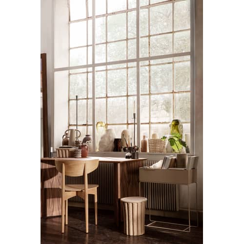 Chaise Herman bois naturel - Ferm Living - Chêne naturel - Chêne massif, Placage de chêne
