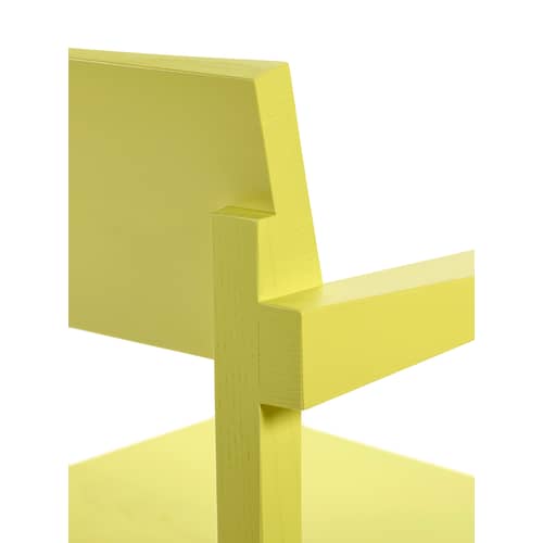 Fauteuil Silent bois jaune - valerie objects - Jaune soleil - Frêne