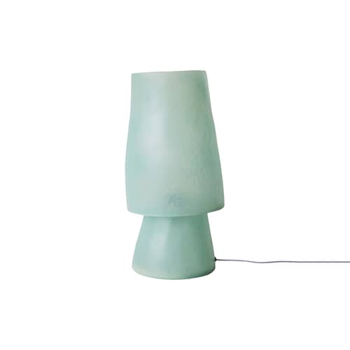 Lampada da tavolo  corian blu / H 51.5 cm - Fibra di vetro - HK LIVING - Blu - Fibra di vetro