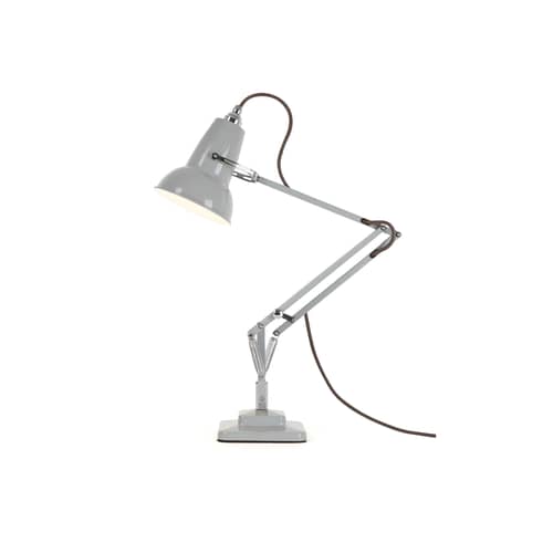 Lampada da tavolo Original 1227 Mini / 2 bracci snodati - H max 50 cm - Anglepoise - Grigio colomba - Acciaio, Alluminio, Ferro pressofuso
