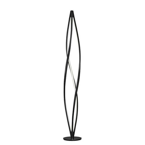 Lampadaire In The Wind LED / H 183 cm - Nemo - Noir - Aluminium extrudé