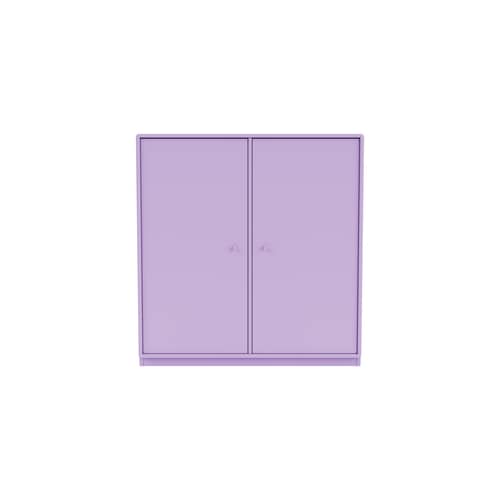 Rangement Cover Cabinet bois violet / L 69.6 x P 30 x H 72,6 cm - 2 portes / Seconde vie - MONTANA - Iris 164 - MDF laqué