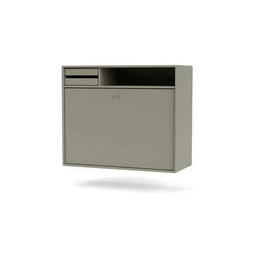 Secrétaire murale Studio legno grigio / En&ls 69,6 x H 58,2 cm - MONTANA - Finocchio 144 - MDF laccato
