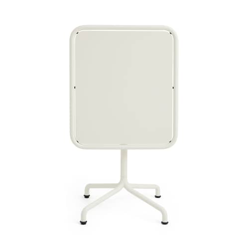 Table rectangulaire Deville métal blanc / 60 x 70 cm - Hay - Blanc crème - 