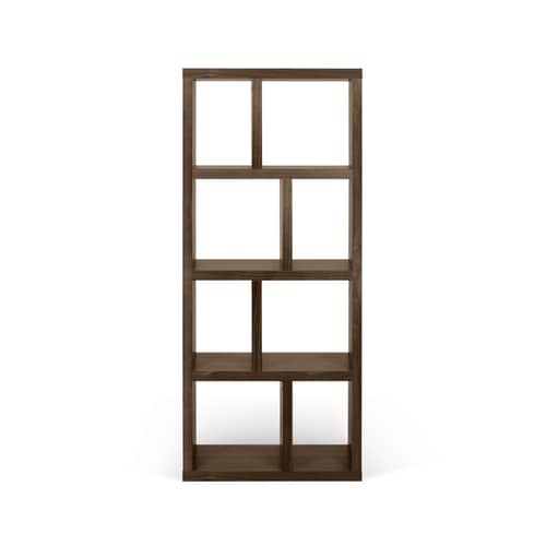 Bibliothèque Rotterdam bois naturel / L 70 x H 159 cm - POP UP HOME - Noyer - Panneau aggloméré, Placage de noyer