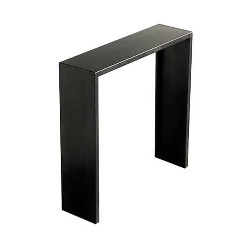 Consolle Irony metallo nero - Zeus - H 100 cm - Acciaio nero - Acciaio fosfatato