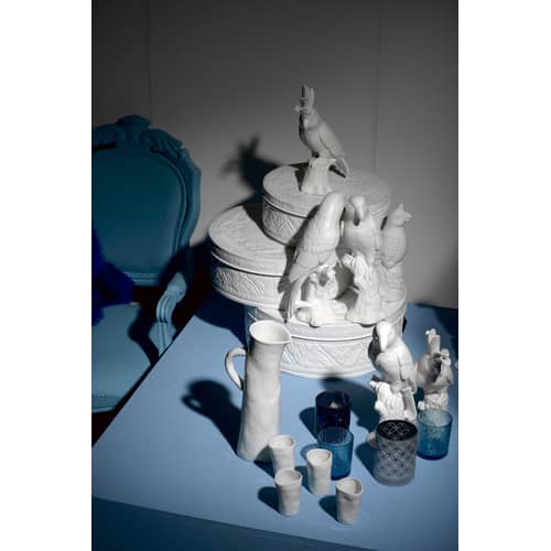 Décoration Cacatoès céramique blanc / Porcelaine - H 33 cm - POLSPOTTEN - Cacatoès / Blanc - Porcelaine