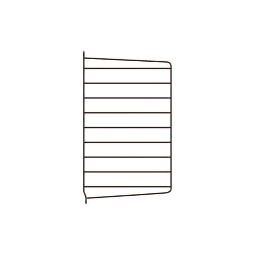 Montant mural / à l\'unité - H 50 x P 30 cm - String Furniture - Marron foncé - Acier laqué