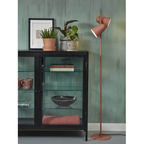 Stehleuchte Salamanca metall orange / 2 drehbare Spots - Metall - It\'s about Romi - Terrakotta - Stahl