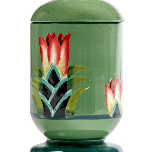Scatola Flamboyance ceramica verde / Small - Ø 8  x H 17 cm - Serax - Ø 8  x H 17 cm - Gres