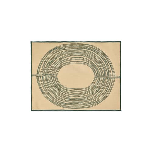 Set da tavola Mirage tessuto verde / 45 x 35 cm - Ricamato a mano - Maison Sarah Lavoine - Tè di Cina - Cotone