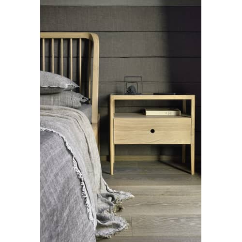 Sommier à Lattes Larges HOGAR24 - Cadre Acier Renforcé 135x190 Cm, Lattes Bois Vaporisé Anti-Bruit, Pieds En Option