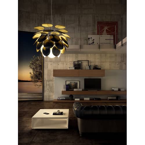 Sospensione Discocó materiale plastico bianco / Ø 35 cm - Marset - Bianco - ABS