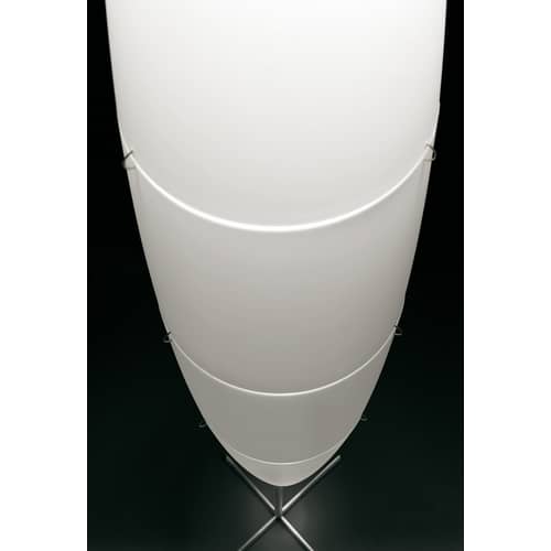Stehleuchte Havana plastikmaterial weiß - Foscarini - Weiß - An/Aus - Metall, Polyäthylen