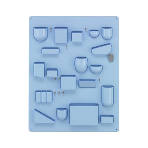 Wandablage Uten.Silo I RE plastikmaterial blau / Recycled - Dorothee Becker (1969) - 67 x 87 cm - Vitra - Blau Horizontblau - Recyceltes ABS