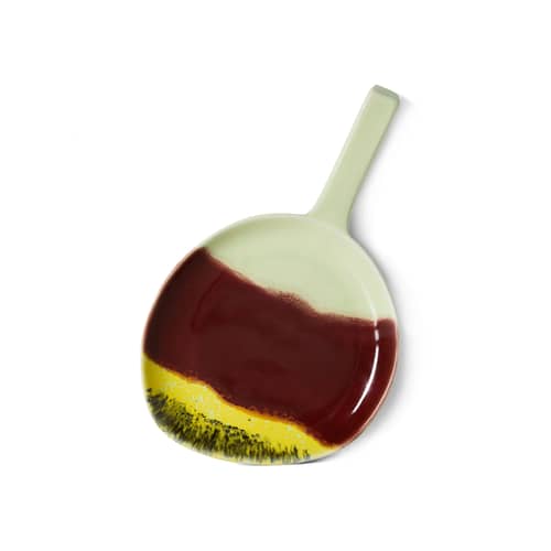 Piatto di portata 70s ceramics ceramica multicolore / 30,5 x 18 cm - HK LIVING - Cherry - Gres smaltato
