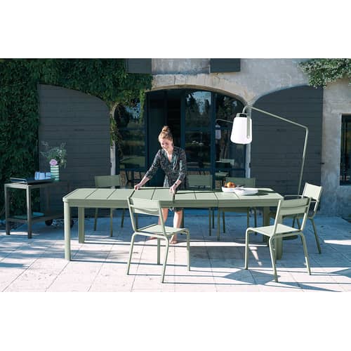  Accessory metal black / Base, legs for Balad lamps - H 190 cm - Fermob - Carbon - Painted steel