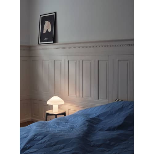 Lampe de table Pao LED verre blanc / Verre soufflé bouche - Hay - Blanc - Verre soufflé bouche