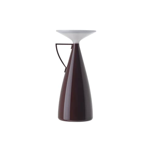 Lampe sans fil rechargeable Camomille LED rouge / By Philippe Starck - Recyclé - Kartell - Bordeaux - PMMA recyclé
