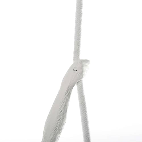 Pendelleuchte Monkey Hanging plastikmaterial weiß / H 80 cm - Seletti - Weiß - Harz