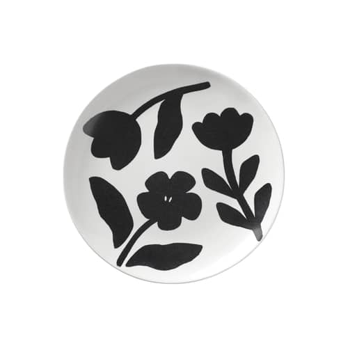 Piatto Flora ceramica nero / Ø 26 cm - BROSTE COPENHAGEN - Ø 26 cm / Nero - Gres