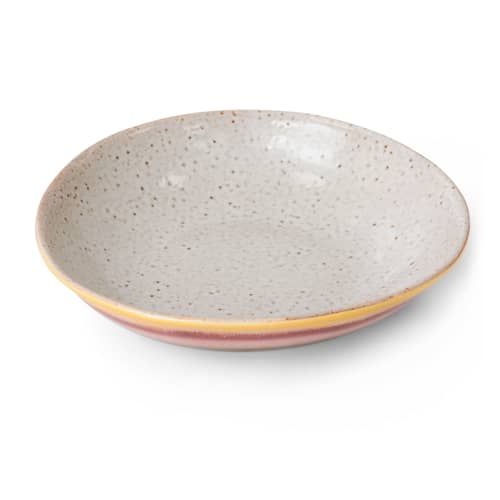 Piatto fondo 70s ceramics ceramica multicolore / Set di 2 - Ø 21,7 cm - HK LIVING - Ibisco - Gres smaltato