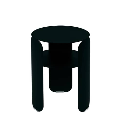 Table d\'appoint Bebop / Ø 35 x H 45 cm - Fermob - Réglisse - Aluminium peint