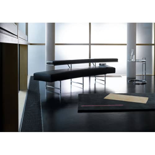 Table d\'appoint E 1027 verre métal / Eileen Gray, 1927 - Hauteur réglable - ClassiCon - Chromé / Verre transparent - Acier chromé, Verre