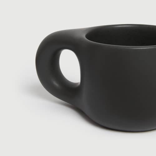 Tasse Dough céramique noir / Ø 9 x H 7,7 cm - TOOGOOD - Charbon - Grès émaillé