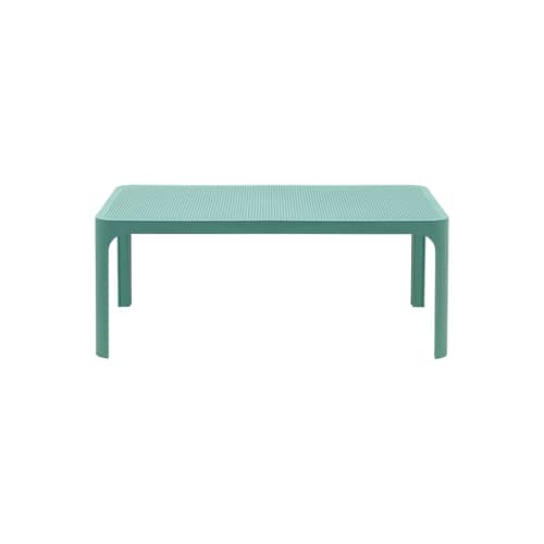 Tavolino Net corian verde / 100 x 60 x H 40 cm - NARDI - Verde Salice - Resina in fibra di vetro