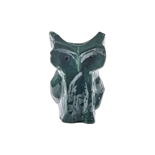 Vase After Midnight Owl  keramik grün / Breit – H 30 cm - Serax - Dunkelgrün - emaillierter Sandstein