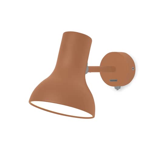 Applique Type 75 Mini métal marron / Branchement mural - Orientable / By Margaret Howell, réédition 1930\' - Anglepoise - Sienne - Aluminium