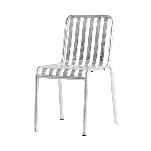 Chaise empilable Palissade gris métal / Bouroullec, 2016 - Hay - Acier galvanisé - Acier galvanisé