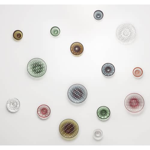 Patère Jellies Family Medium plastique transparent / Ø 13 cm - Patricia Urquiola, 2014 - Kartell - Cristal - PMMA