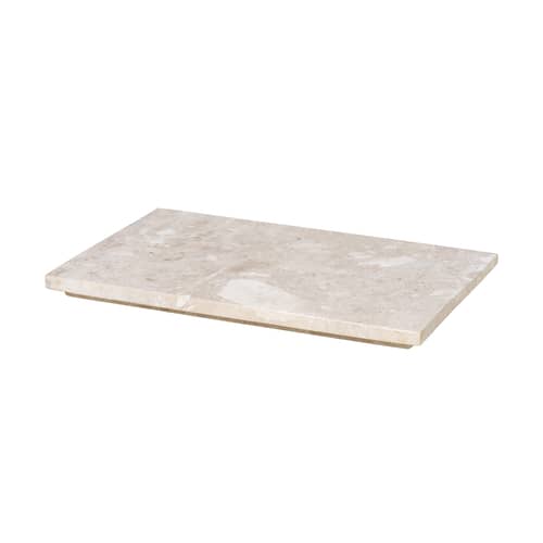Plateau  marbre beige marbre / Pour jardinière Plant Box - Prof. 25 cm - Ferm Living - Marbre beige - Marbre