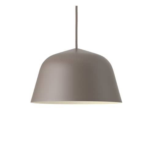 Sospensione Ambit metallo marrone grigio / Ø 25 cm - Metallo - Muuto - Talpa - Alluminio