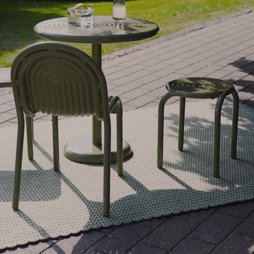 Tapis Cord tissu vert / 70 x 250 cm - Recyclé - Tom Dixon - Vert -  PET recyclé