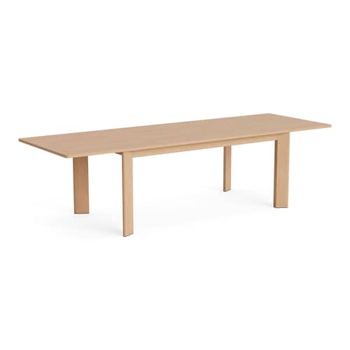 Tavolo con prolunga Chisel 630 legno naturale / L 180/280 cm x 95 cm - Hay - Rovere laccato - Impiallacciatura rovere laccato