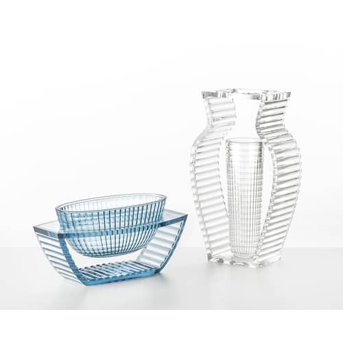 Vase I Shine plastique transparent / Eugeni Quitllet, 2013 - Kartell - Transparent - PMMA