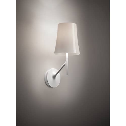 Birdie Wall light metal white / Ludovica & Roberto Palomba, 2011 - Foscarini - White - Polycarbonate, Varnished stainless steel
