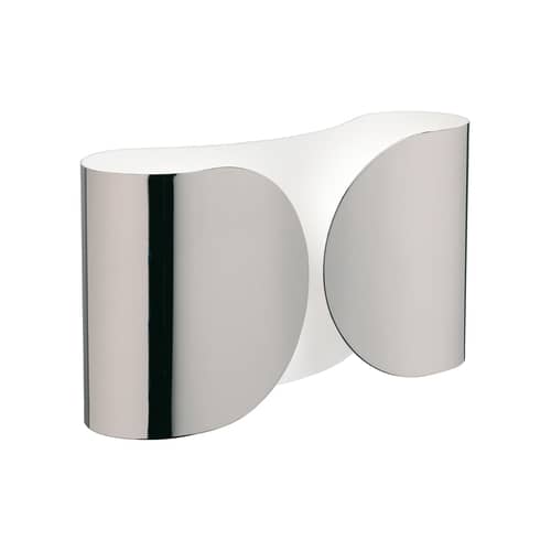 Wandleuchte Foglio metall / L 37 cm - Flos - Nickel - Stahl