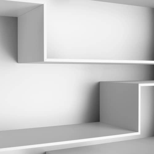 Bibliothèque Melody bois blanc / L 88 x H 217 cm - MDF Italia - Blanc mat - MDF laqué
