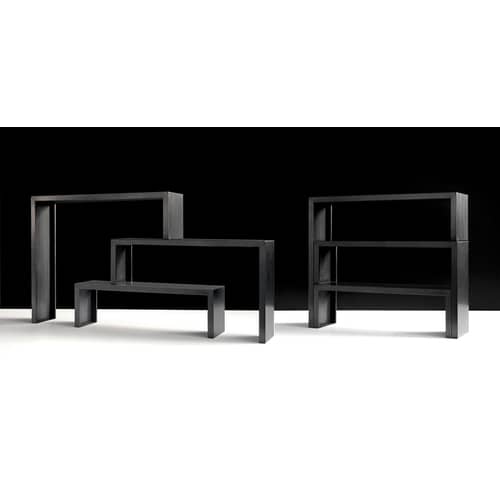 Konsole Big Irony Babilonia metall schwarz Set aus 3 modularen Konsolen - Zeus - Phosphatierter Stahl - phosphatierter Stahl