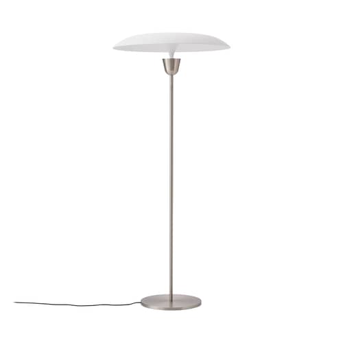 Stehleuchte Kantarell LED metall - NEW WORKS - Nickel - Aluminium, Stahl
