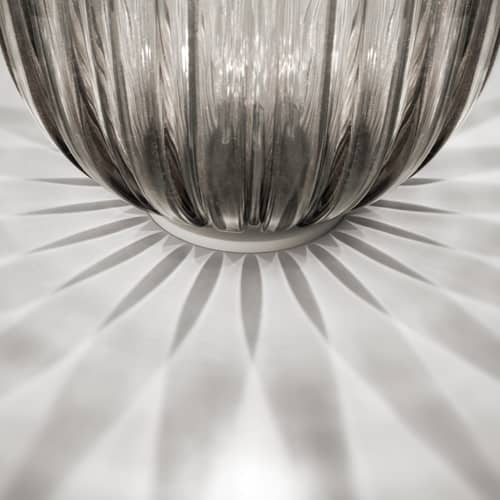 Plass Table lamp plastic material grey Ø 34 x H 51 cm - Foscarini - Grey - Polycarbonate, Steel